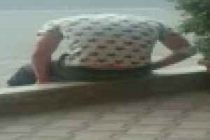 Tânăr drogat în staţie la Mineva - VIDEO