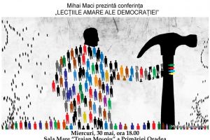 Lecţiile amare ale democraţiei: Filosoful Mihai Maci îi invită pe orădeni la o prelegere
