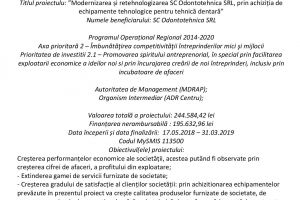 Comunicat de presă – Începere proiect
