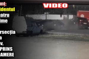 Accidentul cu patru victime din intersecţia de la Girov, surprins de camere
