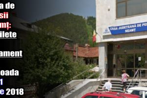Casa de Pensii Neamţ: 57 bilete de tratament în perioada 8-11 iunie 2018