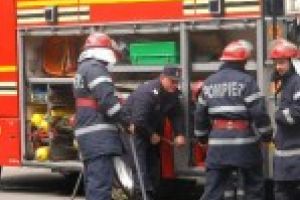 Explozie urmata de incendiu in cartierul Viziru