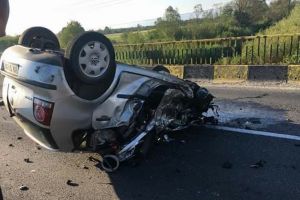 Accidentul mortal dintre Braşov şi Sibiu surprins de o cameră video (imagini cu impact emoţional)