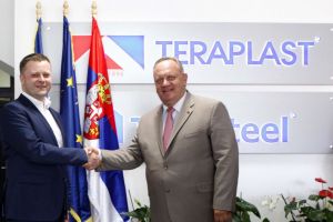 Primarul oraşului din Serbia unde se află fabrica TeraSteel, în vizită la TeraPlast. ”Parteneriat productiv”