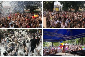 FOTO. Petrecerea Copilăriei, la Sebeş: Spuma-party, concerte şi cadouri educative pentru toţi copiii