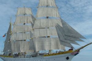 Bricul Mircea pleacă în voiaj, astăzi, cu 51 de cadeţi nemţi la bord