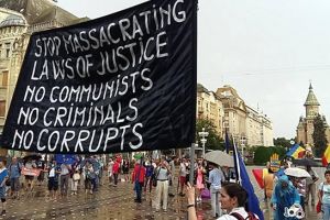 Protest in centrul Timisoarei: „Statul roman e facut praf pentru a salva un numar de cetateni infractori”