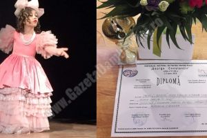 Succes pe scena unui concurs naţional de teatru, pentru o micuţă Coană Chiriţa târgovişteancă