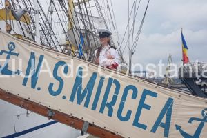 Portul militar Constanta. Gata de mars cu nava scoala Mircea. Spre marea aventura. Fotografiile care fac cat o mie de cuvinte