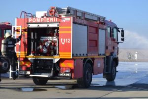 Maşină în flăcări în apropiere de Soroştin. A luat foc în mers