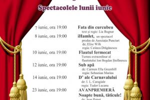 Spectacolele lunii iunie la Teatrul 