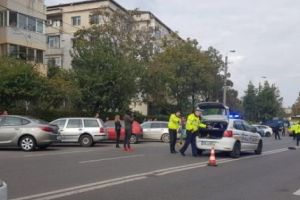 Şoferul s-a predat după trei sferturi de oră