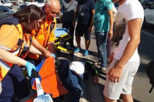 A căzut cu motocicleta pe care o conducea