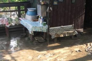 Case şi gospodării inundate la Chiheru