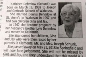 Dureros! Fiii anunţă moartea mamei cu un necrolog brutal. De ce n-au putut s-o IERTE pe MAMA lor