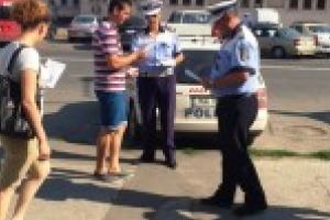 Daca e vineri, politistii vorbesc pietonilor