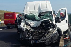 UPDATE VIDEO FOTO Accident pe A1 Sibiu – Sebeş. Șofer adormit la volan