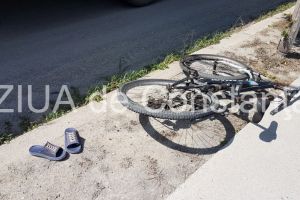 Accident rutier in localitatea Topraisar, judetul Constanta. Un biciclist a fost ranit  
