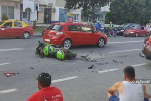 Accident rutier în Slobozia, zona Paradis