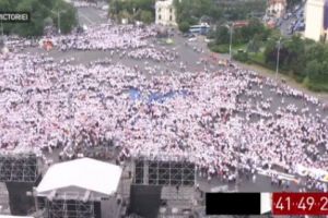 Miting PSD. Coloane impresionante vin în centrul Bucureştiului. Mai sunt două ore până la marele miting