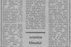 Articol ziarul Scinteia, 1970
