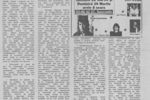 Articol ziarul Lumea Libera, 1992