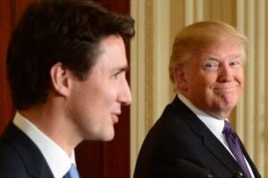 Moment HILAR! Trump n-a reuşit să o sărute pe obraz pe ambasadoarea SUA în Canada. Video SAVUROS 