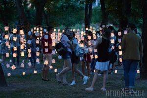 Bucuria lucrurilor mărunte: Mii de licăriri în Parcul Cetăţii, la Festivalul Luminii (FOTO/VIDEO)