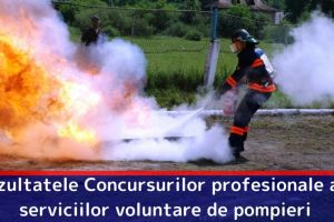 ISU Neamţ: Rezultatele Concursurilor Profesionale ale Serviciilor Voluntare şi Private pentru Situaţii de Urgenţă