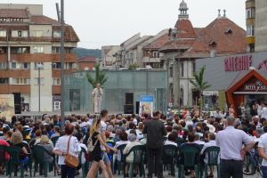 Dan Puric a electrizat publicul prezent duminică seara în Scuarul Mircea cel Bătrân