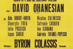 Afis spectacol Tosca, 1979