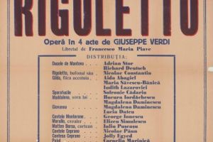 Afis spectacol Rigoletto, 1963