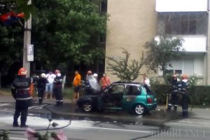 Maşină făcută scrum, pe strada Transilvaniei (FOTO)