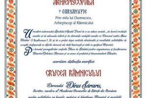 Lista personalitatilor care au primit distinctia CRUCEA RAMNICULUI, conferita de IPS Varsanufie