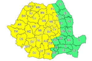 De miercuri până vineri, Dâmboviţa sub avertizare meteo de furtuni şi grindină