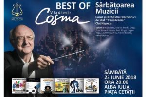 SĂRBĂTOAREA MUZICII 2018, la Alba Iulia: Din 22 până în 24 iunie, Marea Unire a Muzicienilor în Cetatea Alba Carolina. Concerte cu câştigătorii Vocii României, Vladimir Cosma cu orchestra şi corul Filarmonicii de Stat Transilvania Cluj şi musicalul ”Mama Mia”