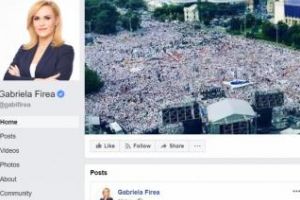 UPDATE - Gabriela Firea şi-a închis din nou pagina de Facebook, din cauza miilor de comentarii negative 
