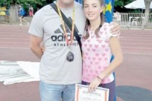 Atleta Aura Blioju, la Campionatul Balcanic