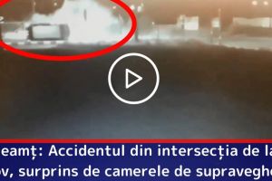 Neamţ: Accidentul din intersecţia de la Girov, surprins de camerele de supraveghere (VIDEO)