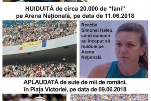 Simona Halep, huiduita pe Arena Nationala. Cel putin asa sustine PSD Constanta. Primarul Decebal Fagadau se delimiteaza de aceasta postare 