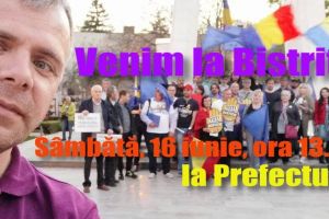 Comunitatea civică #rezist vine la Bistriţa. Va fi protest sâmbătă la Prefectură