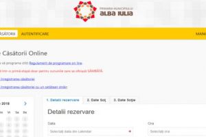 Alba Iulia Smart City: Din 15 iunie, aplicaţie online pentru programarea cununiilor civile. Unde o găsiţi şi cum se foloseşte