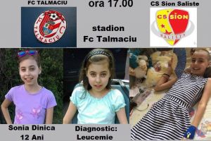 Meci caritabil pentru o fetiţă bolnavă de leucemie la Tălmaciu. Vine şi antrenorul lui FC SB