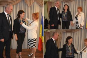 FOTO: Ceremonie de schimbare a colanului şi preşedintelui Rotary la Aiud. Adriana Duna va conduce clubul, în următorul an
