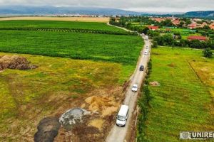 FOTO, VIDEO: Trafic deviat pe DN1, în zona localităţii Lancrăm, pe sensul de mers Alba Iulia – Sebeş, ocolire de aproximativ 1,5 km