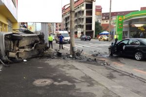 VIDEO FOTO Accident grav cu pe Șoseaua Alba Iulia. Șoferul vinovat era băut