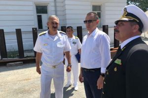Constanta. Ministrul Mihai Fifor, vizita la sediul Comandamentului Flotei. Ce a declarat acesta (galerie foto)