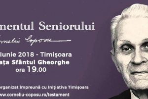 Dezbatere privind testamentul politic al lui Corneliu Coposu, la Timisoara