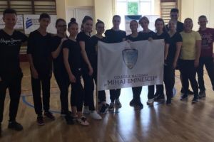 Elevii CN Mihai Eminescu Constanta au obtinut locul I la gimnastica aerobica la concursul 