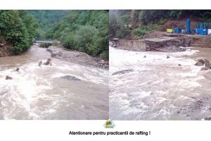 Jiul a rupt un dig provizoriu